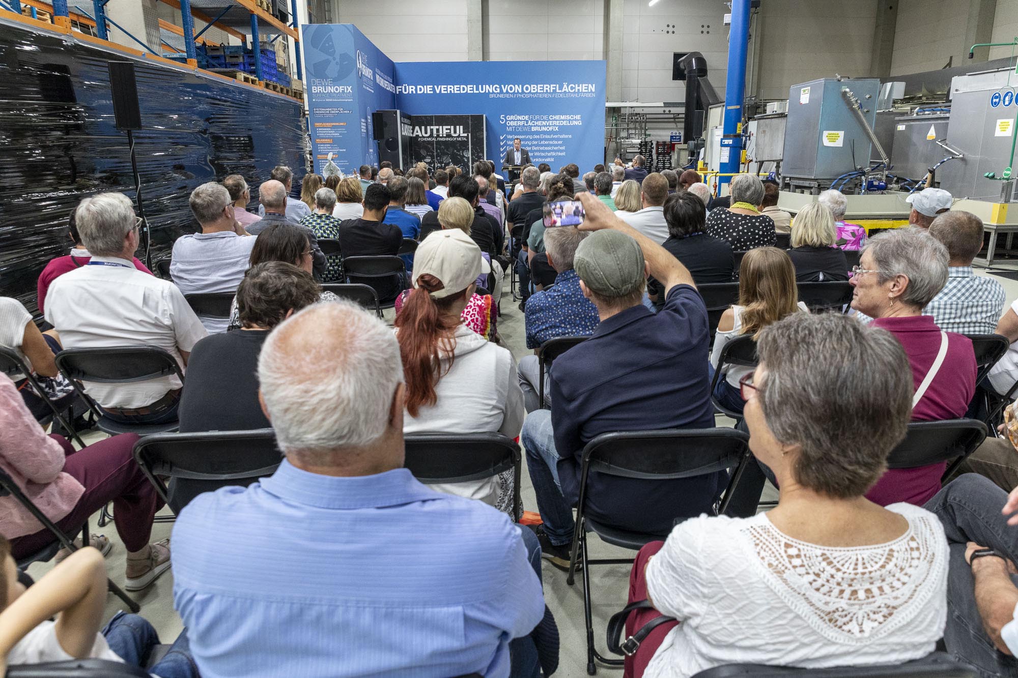 Besucher Blick über die Besucher hinweg zum Redner